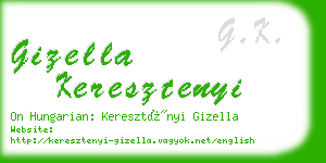 gizella keresztenyi business card